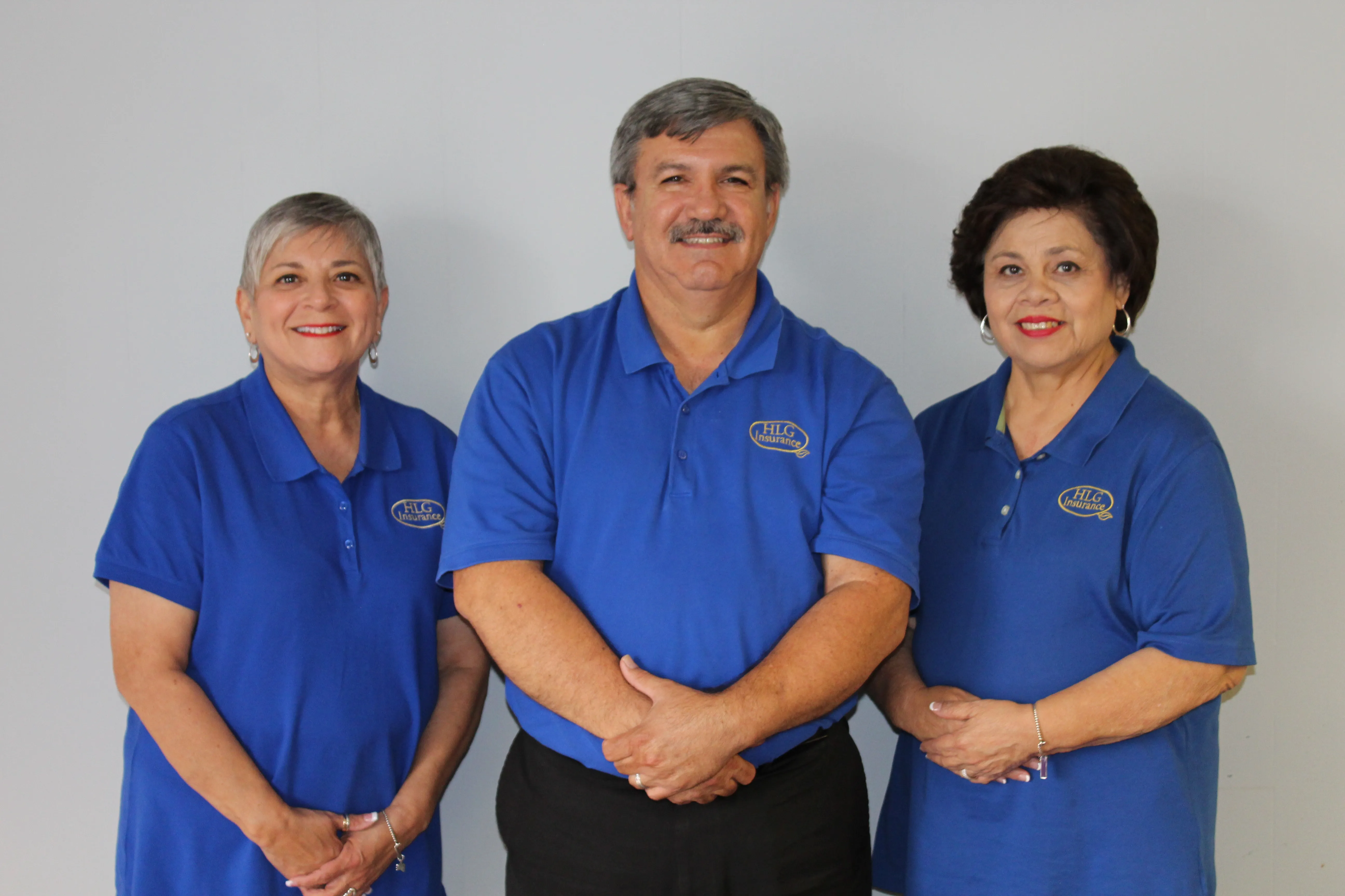Hector Gutierrez, Erma Gutierrez and Maria Saldaña, the licensed agents at HLG Insurance of Texas